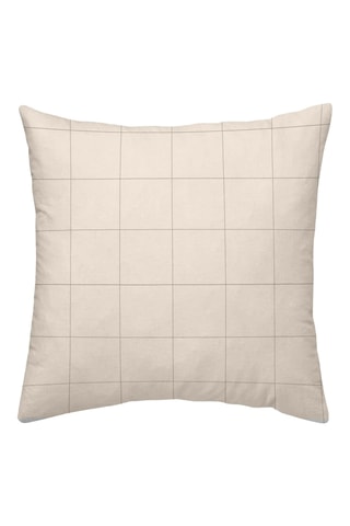 Taie de traversin en percale de coton 79 fils/cm² - Beige