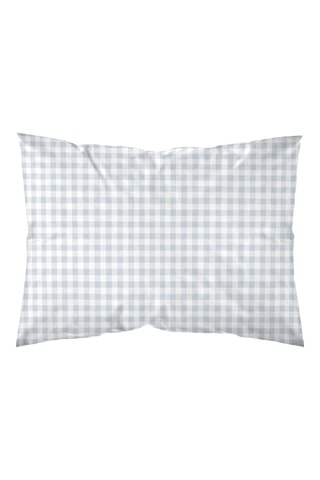 Fronha de travesseiro em percal de algodão 79 fios/cm² Calafat - Azul-claro