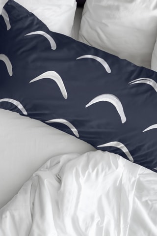 Taie de traversin en coton 79 fils/cm² Calella - Bleu marine