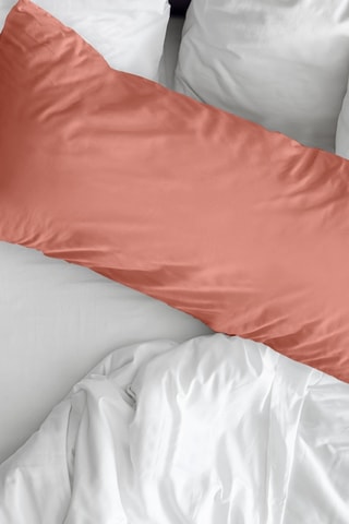 Fronha de travesseiro em percal de algodão 79 fios/cm² - Coral