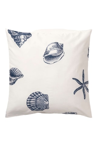 Fronha de travesseiro em percal de algodão 79 fios/cm² Dénia - Azul-cobalto