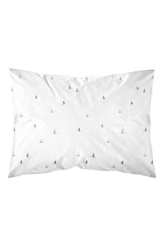 Fronha de travesseiro em percal de algodão 79 fios/cm² Gandia - Branco