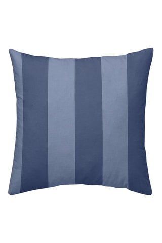 Taie de traversin en percale de coton 78 fils/cm² Romani Azul - Bleu cobalt et bleu marine