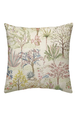 Fronha de travesseiro em percal de algodão 78 fios/cm² Alcudia - Verde-azeitona e cru