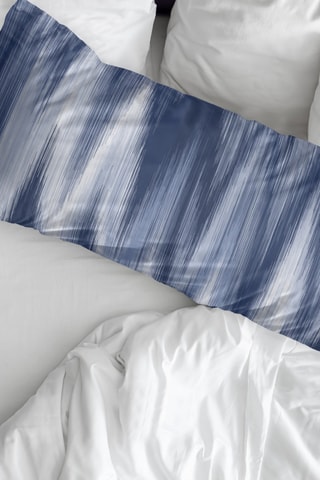 Fronha de travesseiro em algodão 79 fios/cm² Algemesi - Azul-marinho e branco