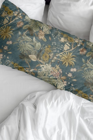 Fronha de travesseiro em percal de algodão 79 fios/cm² Aspe - Azul-petróleo