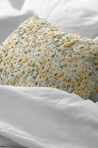 Fronha de travesseiro em percal de algodão 79 fios/cm² Catadau - verde-claro