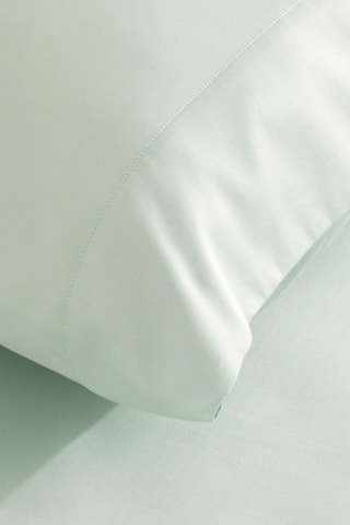 Fronha em algodão Supima 117,9 fios/cm²- Verde-água