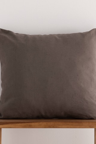 Capa de almofada em linho Cascai - Antracite