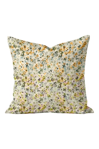 Capa de almofada Catadau - Branco e amarelo