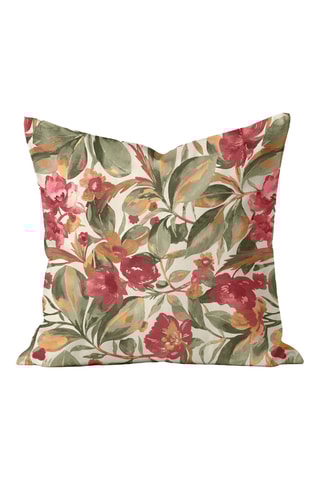 Capa de almofada Moixent - Branco et verde-escuro