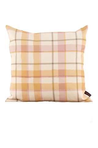 Capa de almofada Morella A - Branco e amarelo