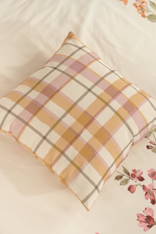 Capa de almofada Morella A - Branco e amarelo