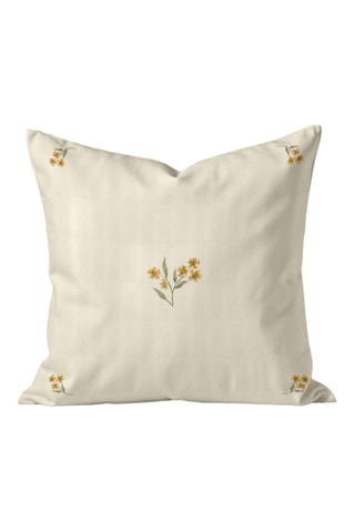 Capa de almofada Tortosa A - Amarelo e cru