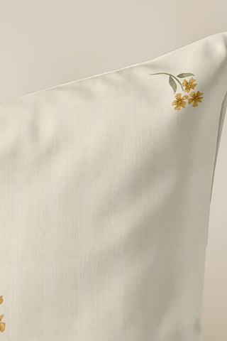 Capa de almofada Tortosa A - Amarelo e cru