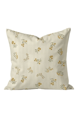 Capa de almofada Tortosa - Cru e verde-azeitona