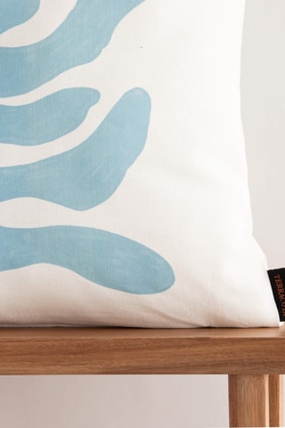 Capa de almofada Vera A - Verde-água