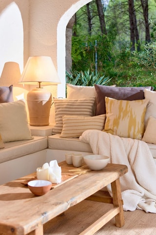 Capa de almofada Mahón A - Mostarda