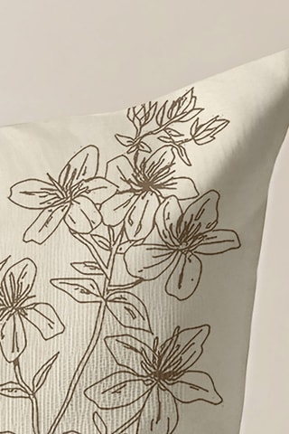 Capa de almofada Romani - Castanho