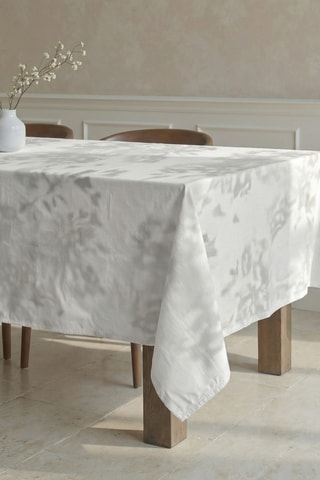 Toalha de mesa em  resina anti-nódoas retangular- Cinzento