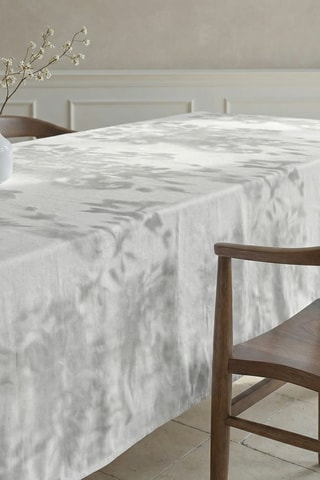 Toalha de mesa em  resina anti-nódoas retangular- Cinzento