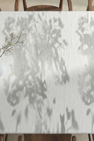 Toalha de mesa em  resina anti-nódoas retangular- Cinzento