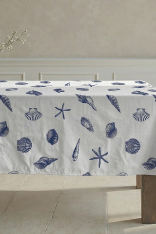 Toalha de mesa em resina anti-nódoas retangular- Branco