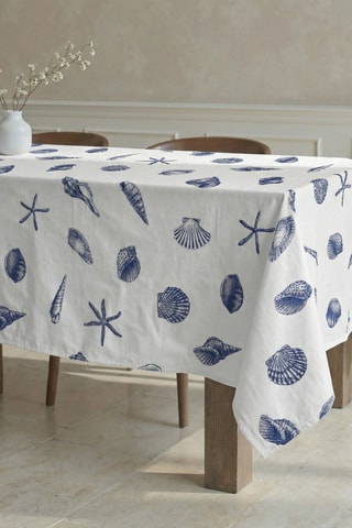 Toalha de mesa em resina anti-nódoas retangular- Branco