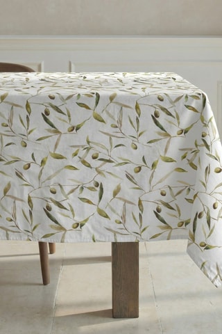 Toalha de mesa em resina anti-nódoas retangular- Branco