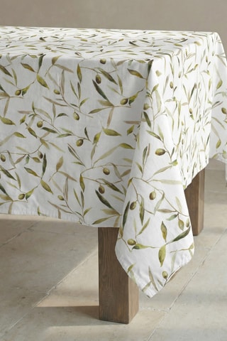 Toalha de mesa em resina anti-nódoas retangular- Branco