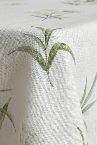 Toalha de mesa em resina anti-nódoas retangular- Branco