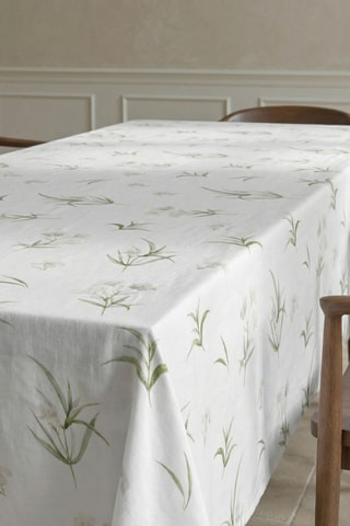 Toalha de mesa em resina anti-nódoas retangular- Branco