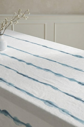 Toalha de mesa em resina anti-nódoas retangular Vera - Branco