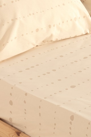 Conjunto de lençóis em algodão percal 79 fios/cm² Fabara - Bege