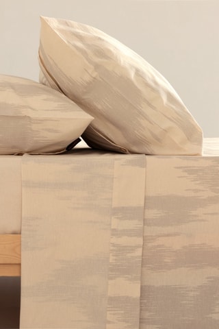 Conjunto de lençóis em percal de algodão 200 fios/cm² Mahón - Cinzento