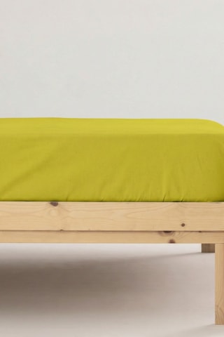 Lençol-capa em algodão 200 fios/cm² Lisa- verde-claro