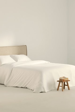 Housse de couette en percale de coton 79 fils/cm² Ibiza - Blanc