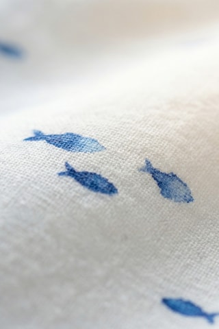 Housse de couette réversible en percale de coton 79 fils/cm² Bellreguard - Blanc