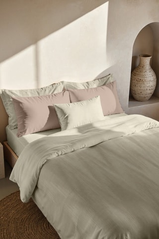 Capa de edredão reversível em algodão 79 fios/cm² Algemesí - Bege