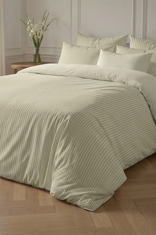 Capa de edredão reversível em algodão 79 fios/cm² Caravaca - Bege