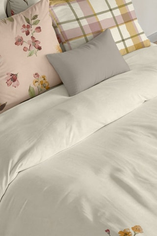 Capa de edredão em percal de algodão 79 fios/cm² Morella - Branco