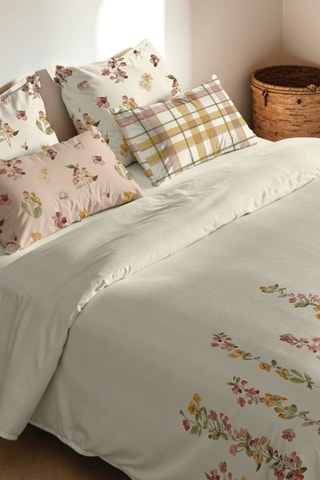 Capa de edredão em percal de algodão 79 fios/cm² Morella - Branco