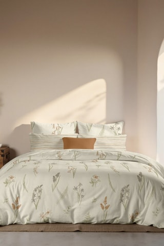 Capa de edredão reversível em percal de algodão 79 fios/cm² Siurana - Branco