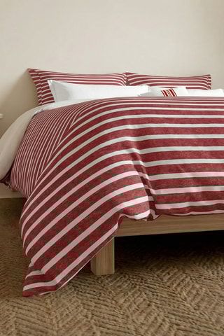 Capa de edredão em algodão 200 fios/cm² Torrox Pequeña - Bordô