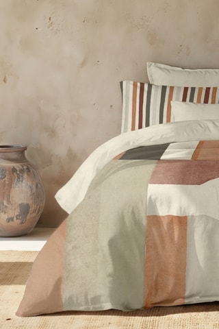 Capa de edredão reversível em algodão 79 fios/cm² Torrent - Branco