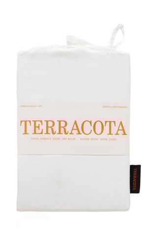 Capa de edredão em cetim de algodão 118 fios/cm² - Branco