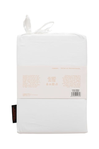 Capa de edredão em cetim de algodão 118 fios/cm² - Branco