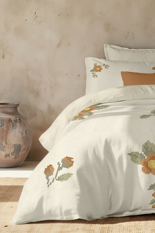 Capa de edredão em algodão 200 fios/cm² Aldaia - Cru