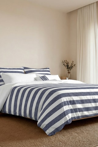 Housse de couette réversible en coton 79 fils/cm² Vinarós - Blanc