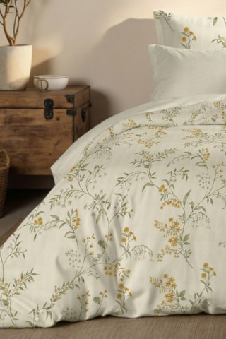 Capa de edredão reversível em percal de algodão 79 fios/cm² Tortosa - Bege